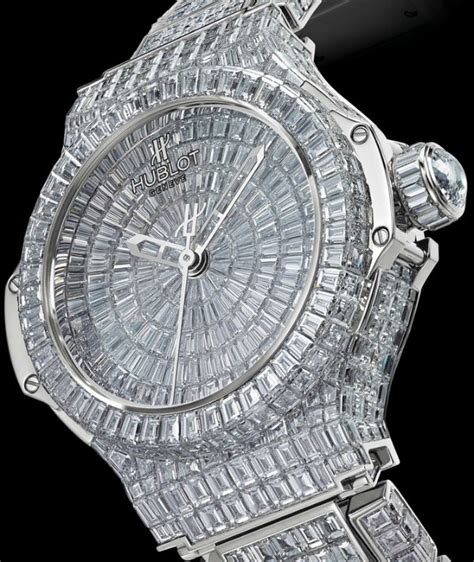 hublot watch with diamonds.